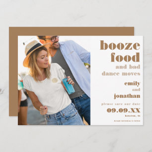 Reserva La Fecha Booze Food Bad Dance se muda Photo Gold