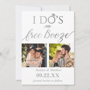 Reserva La Fecha Booze gratis y Booze Modern Wedding Salven la fech