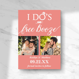 Reserva La Fecha Booze gratis y Booze Modern Wedding Salven la fech