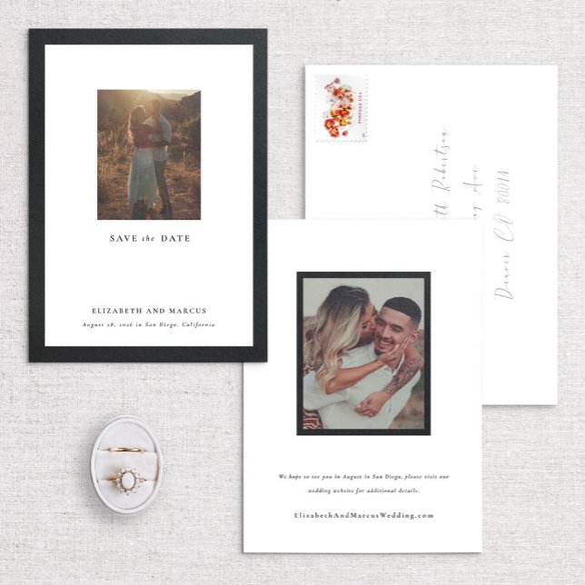 Reserva La Fecha Borde negrita Marco moderno de la galería Guardar  (Subido por el creador)