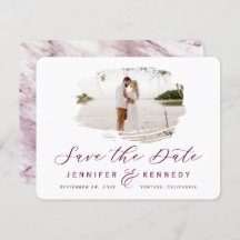 Borgoña Romántica con marco de foto