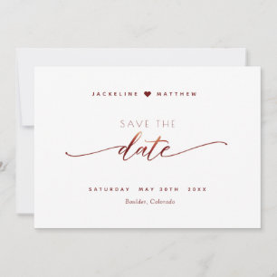 Reserva La Fecha Borgoña Script Simple Stamp Wedding Save the Date