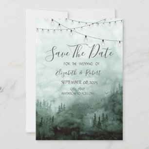 Reserva La Fecha Bosque,Árboles Pinos,Verde De Luz De Cuerdas Guard