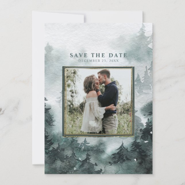 Reserva La Fecha Bosque de bosques | Foto de acuarela (Anverso)