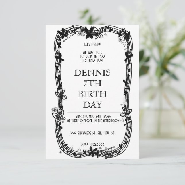 Reserva La Fecha Bosque Mágico de Fantasía de Hadas (Anverso de pie)