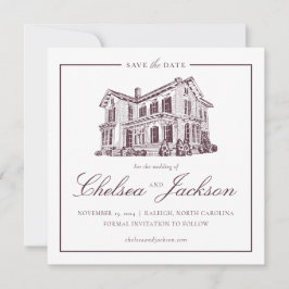 Reserva La Fecha Bosquejo de la Casa Merrimon-Wynne Guardar la Fech