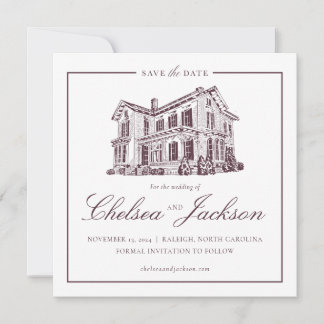 Reserva La Fecha Bosquejo de la Casa Merrimon-Wynne Guardar la Fech