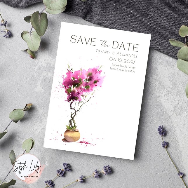 Reserva La Fecha Bougainvillea Foto Boda de verano (Subido por el creador)