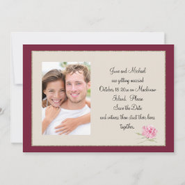 Reserva La Fecha Boysenberry Photo Save the Date Card