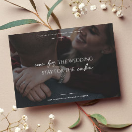 Reserva La Fecha Bradford Modern Photo and Typography Boda