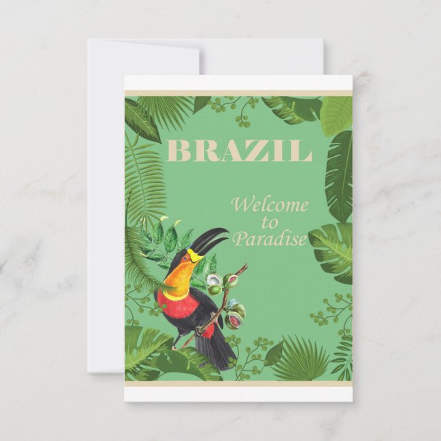 Reserva La Fecha Brasil - Bienvenidos Al Paraíso (Anverso)