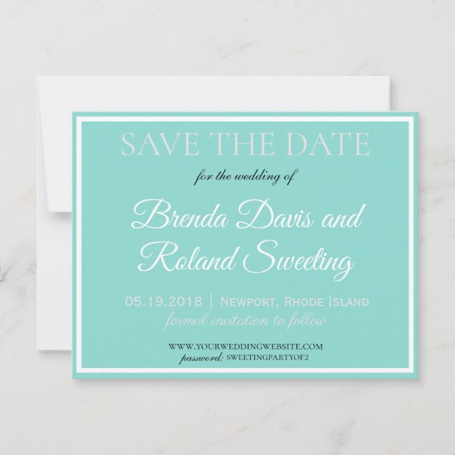 Reserva La Fecha BRIDE CO Touch De Silver Boda Tradicional Suite (Anverso)