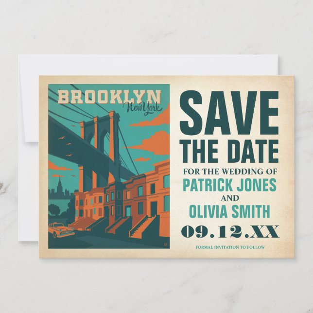 Reserva la fecha | Brooklyn, NY (Anverso)