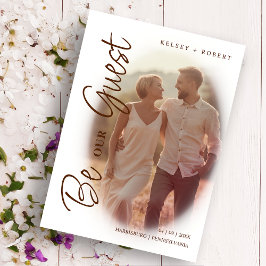 Reserva La Fecha Brown Modern Romantic Overlay Gradient Script