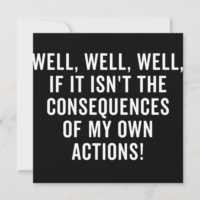 Reserva La Fecha Bueno, bueno, si no son las consecuencias (Anverso)