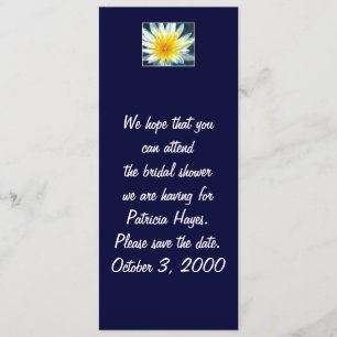 Reserva La Fecha Buenos días Flor Amarilla Blanca Guardar la tarjet