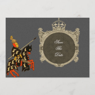 Reserva La Fecha Caballero Medieval Salve Las Cartas De Fecha