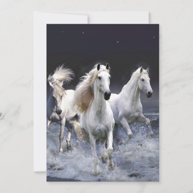 Reserva La Fecha Caballos corriendo lanzando almohada (Anverso)