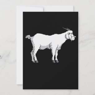 Reserva La Fecha Cabra con máscara de cara médica