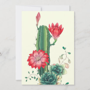 Reserva La Fecha Cactus Con Flores