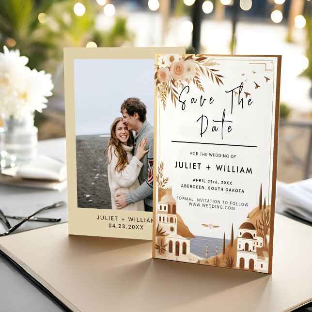 Reserva La Fecha Café italiano toscano Sorrento Boda (Subido por el creador)