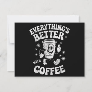 Reserva La Fecha Café retro vintage divertido hombres o mujeres caf
