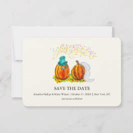 Reserva La Fecha Calabazas de la boda de otoño