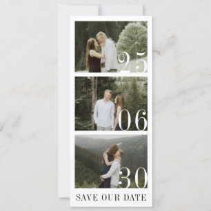 Reserva La Fecha Calendario de fotografía verde de Eucalyptus Emera
