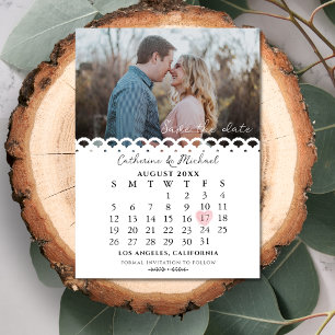 Reserva La Fecha Calendario de Fotos Sencillo de Estilo Moderno Lac
