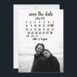 Reserva La Fecha Calendario Guardar la fecha<br><div class="desc">Esta sencilla y sencilla plantilla de fecha para guardar la boda presenta un diseño limpio y moderno. ¡personalizar con tu información y hazla única suya! Ofrezco este diseño como postal. Para mover el corazón,  haga clic en personalizar > desplazarse hacia abajo > haga clic en "personalizar más lejos".</div>