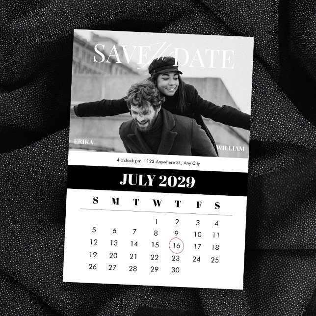 Reserva La Fecha Calendario minimalista moderno (Subido por el creador)