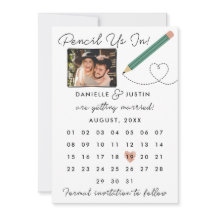 Calendario moderno "Lápiz hacia"