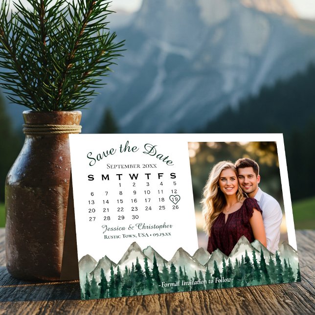 Reserva La Fecha Calendario y Boda fotográfico de la Montaña de las (Subido por el creador)