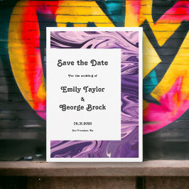 Reserva La Fecha Caligrafía mínima moderna Resumen Boda de arte