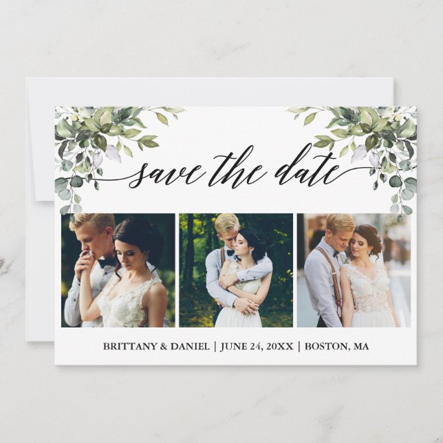 Reserva La Fecha Caligrafía moderna 3 Fotografía Vegetación acuátic (Anverso)