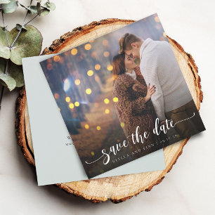 Reserva La Fecha Caligrafía moderna foto boda