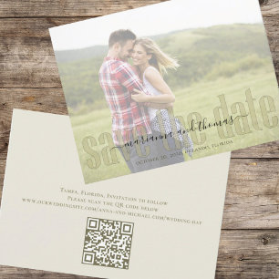 Reserva La Fecha Caligrafía Vellum Sencilla Fotografía Elegante Cód