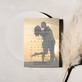 Reserva La Fecha Calligraphy Photograph Save the Date Calendar