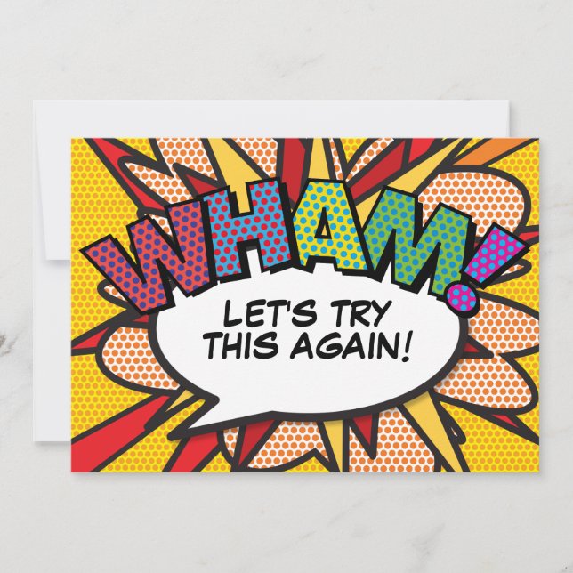 Reserva La Fecha Cambia la fecha de la historieta moderna pospuesta (Anverso)