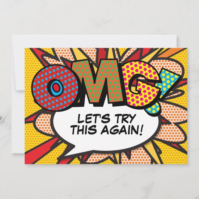 Reserva La Fecha Cambia la fecha Plan divertido de cómic (Anverso)