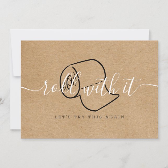 Reserva La Fecha Cambiar la fecha pospuesta del boho ruso cancelado (Anverso)