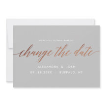 Cambio de Fecha Bodas Pospuestas Rose Gold