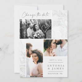 Reserva La Fecha Cambio de fecha de boda de mármol