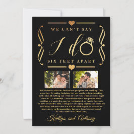 Reserva La Fecha Cambio de fecha de posposición de Boda de seis pie