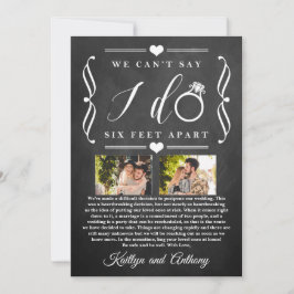 Reserva La Fecha Cambio de fecha de posposición de Boda de seis pie