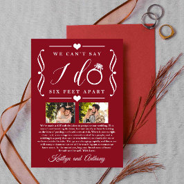 Reserva La Fecha Cambio de fecha de posposición de Boda de seis pie