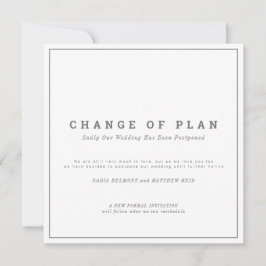 Reserva La Fecha Cambio de planes de boda o evento pospuesto