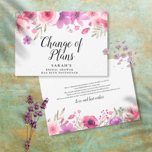 Reserva La Fecha Cambio de planes postergó ducha de novia floral (Subido por el creador)