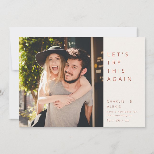 Reserva La Fecha Cambio moderno de fecha (Anverso)