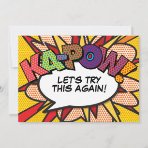 Reserva La Fecha Cambio pospuesto de libro de historietas de citas 